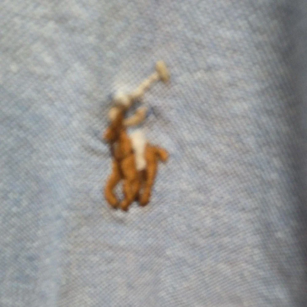 Ralph Lauren Shirt Boys 14 Blue Solid Oxford Button Down Long Sleeve Pony Logo